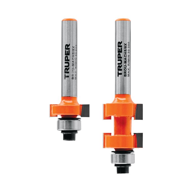 TRUPER - Fresa 5/8" Machimbrador con Rodaje para Madera 102728 Truper