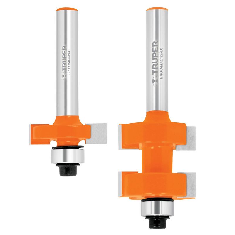 TRUPER - Fresa 3/4" Machimbrador con Rodaje para Madera 10671 Truper