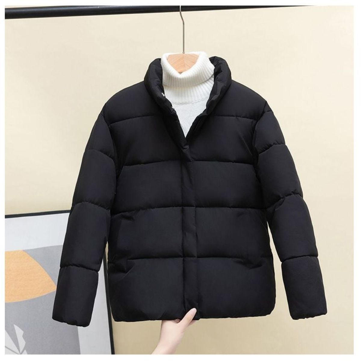 GENERICO - Casaca Abrigo Acolchada Mujer High Quality Moda Coreana tipo Puffer