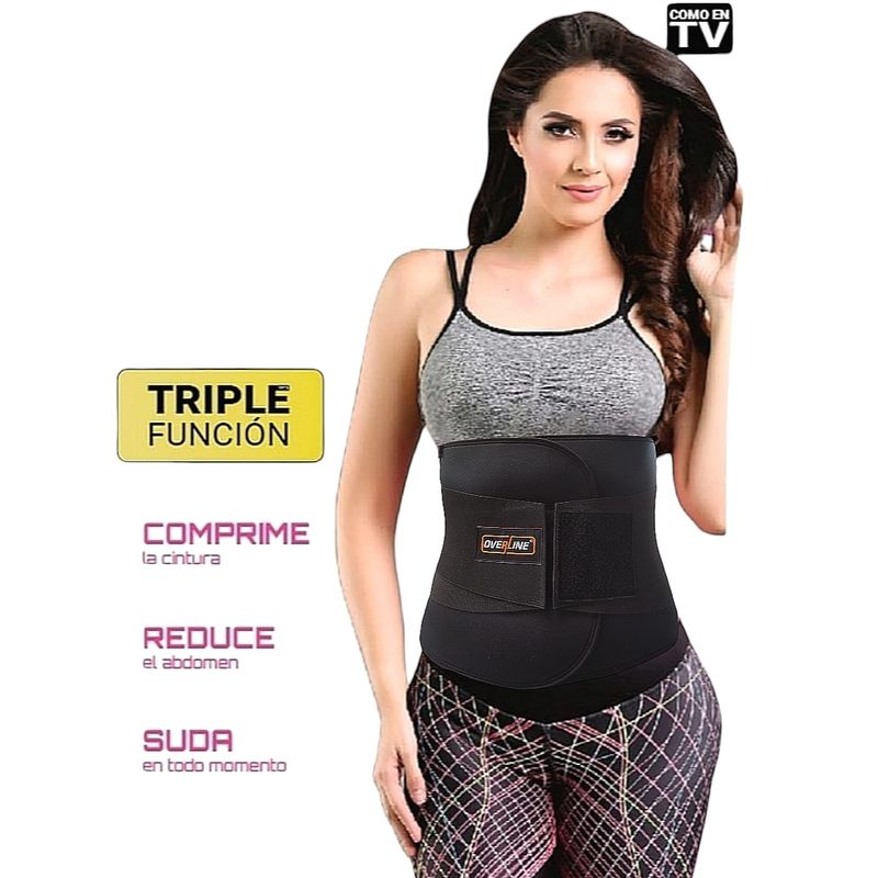 GENERICO - Faja Reductora Power Belt Triple Función Neotex Talla XXL