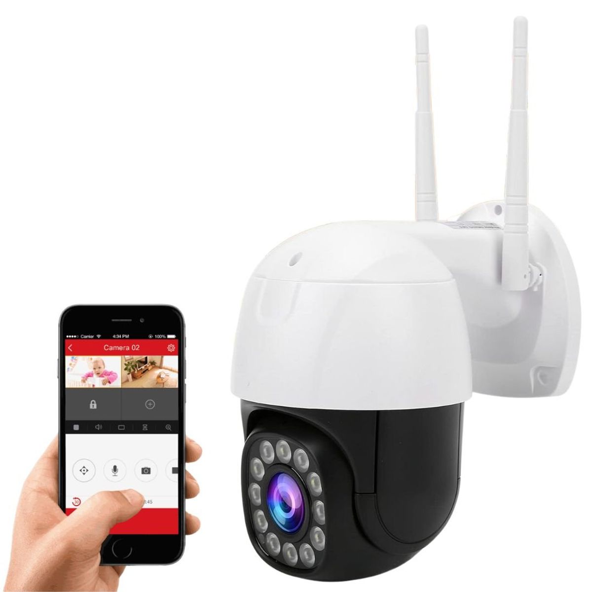 SEISA - CÁMARA DE SEGURIDAD IP SEISA PARA EXTERIORES 1080P INALAMBRICA WI-FI