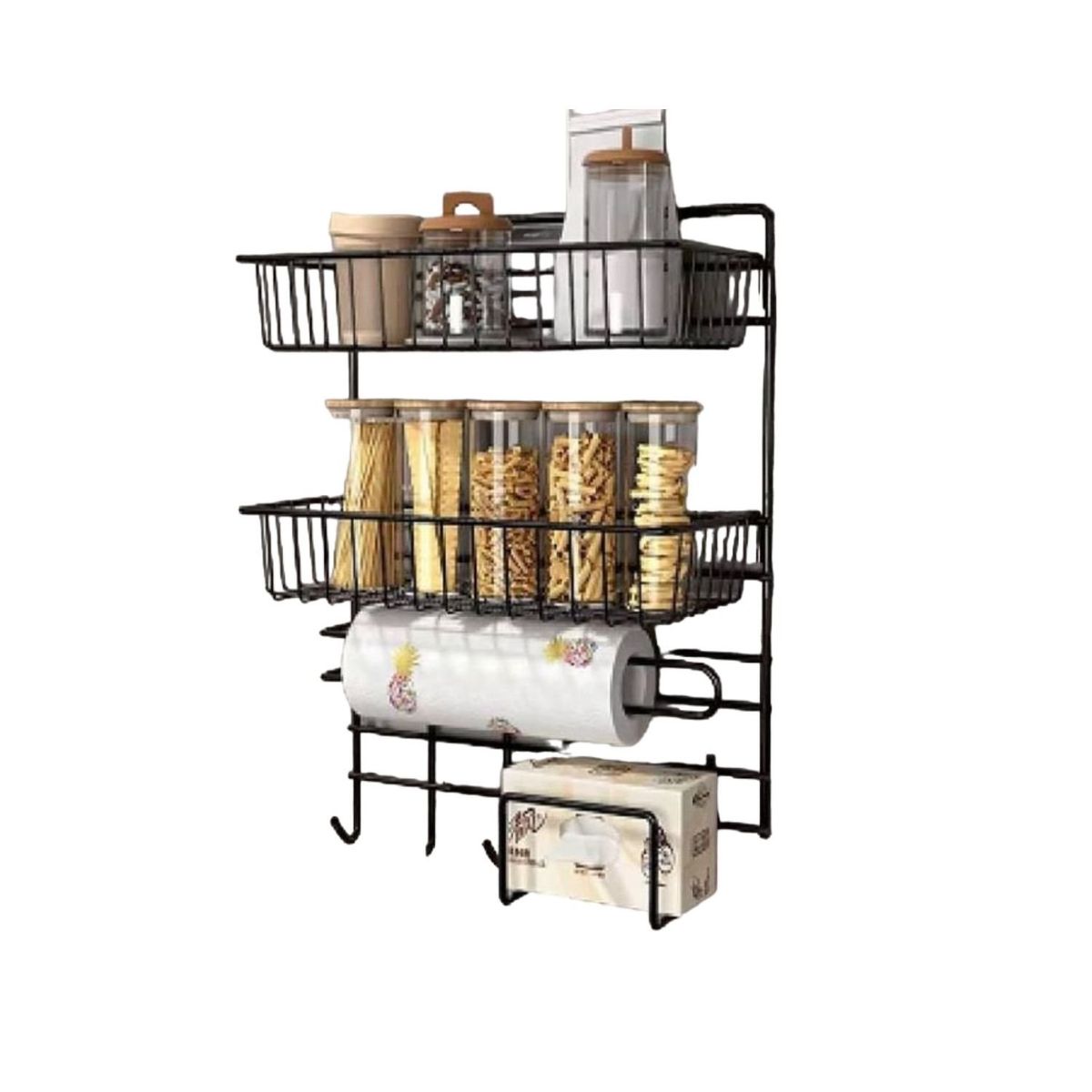 GENERICO - Organizador de Rejillas Negro 30cm x 40cm