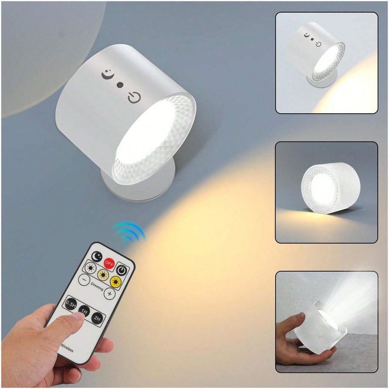 GENERICO - Lámpara Led Dual de Pared Brillo Regulable Multiuso Táctil y Control