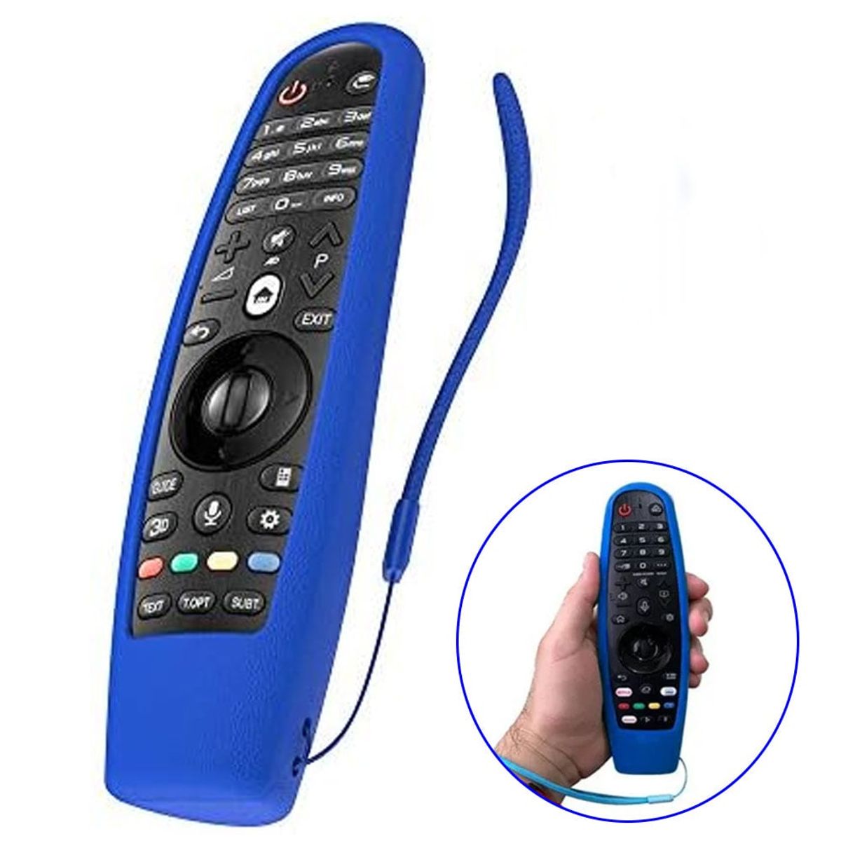 GENERICO - Funda de Silicona Para Control Magic LG -Blue