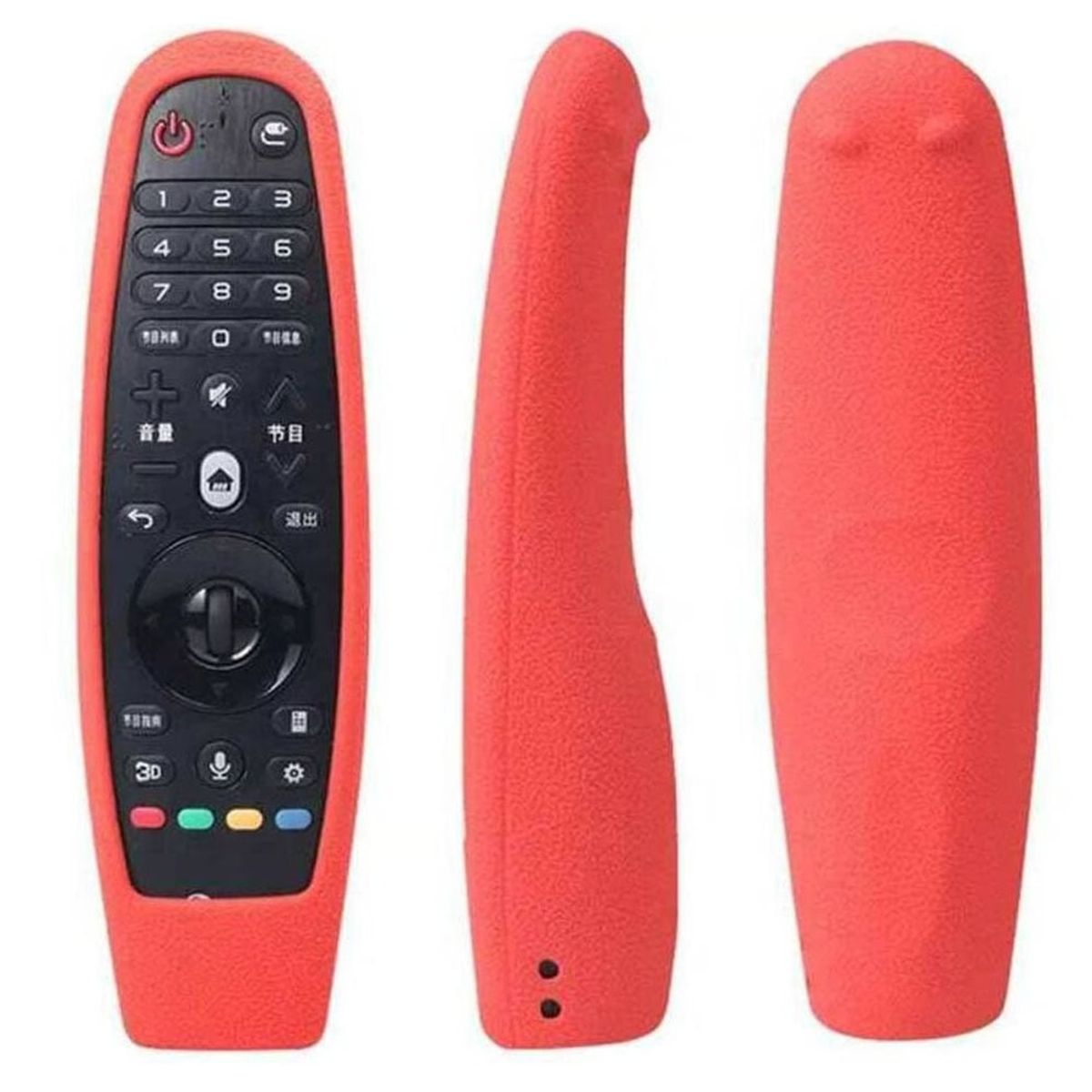 GENERICO - Funda de Silicona Para Control Magic LG - Rojo