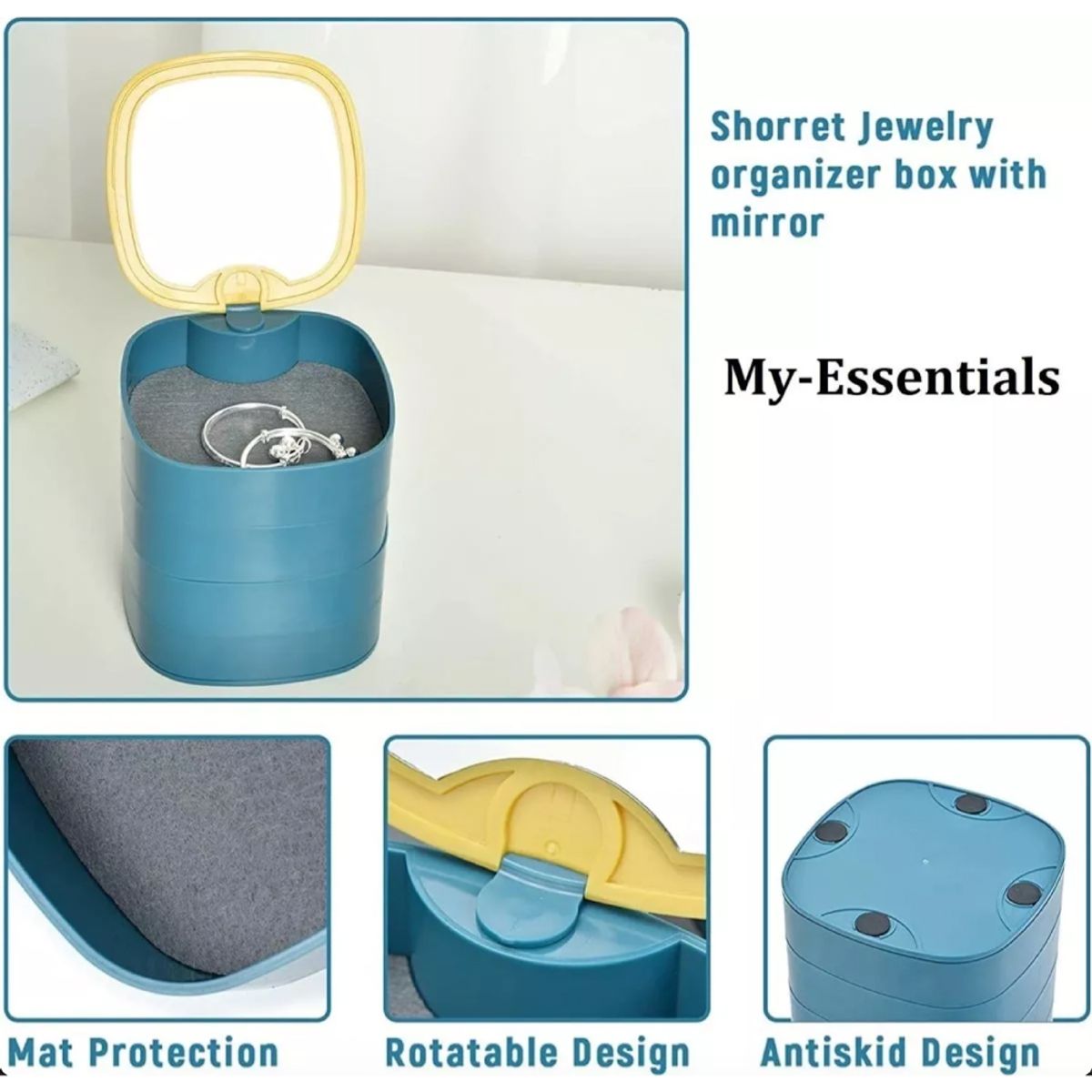 GENERICO - ORGANIZADOR DE JOYAS 4 NIVELES GIRATORIO