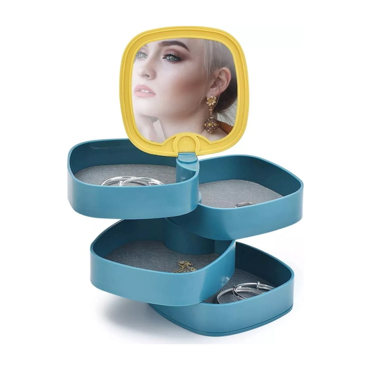 GENERICO - ORGANIZADOR DE JOYAS 4 NIVELES GIRATORIO