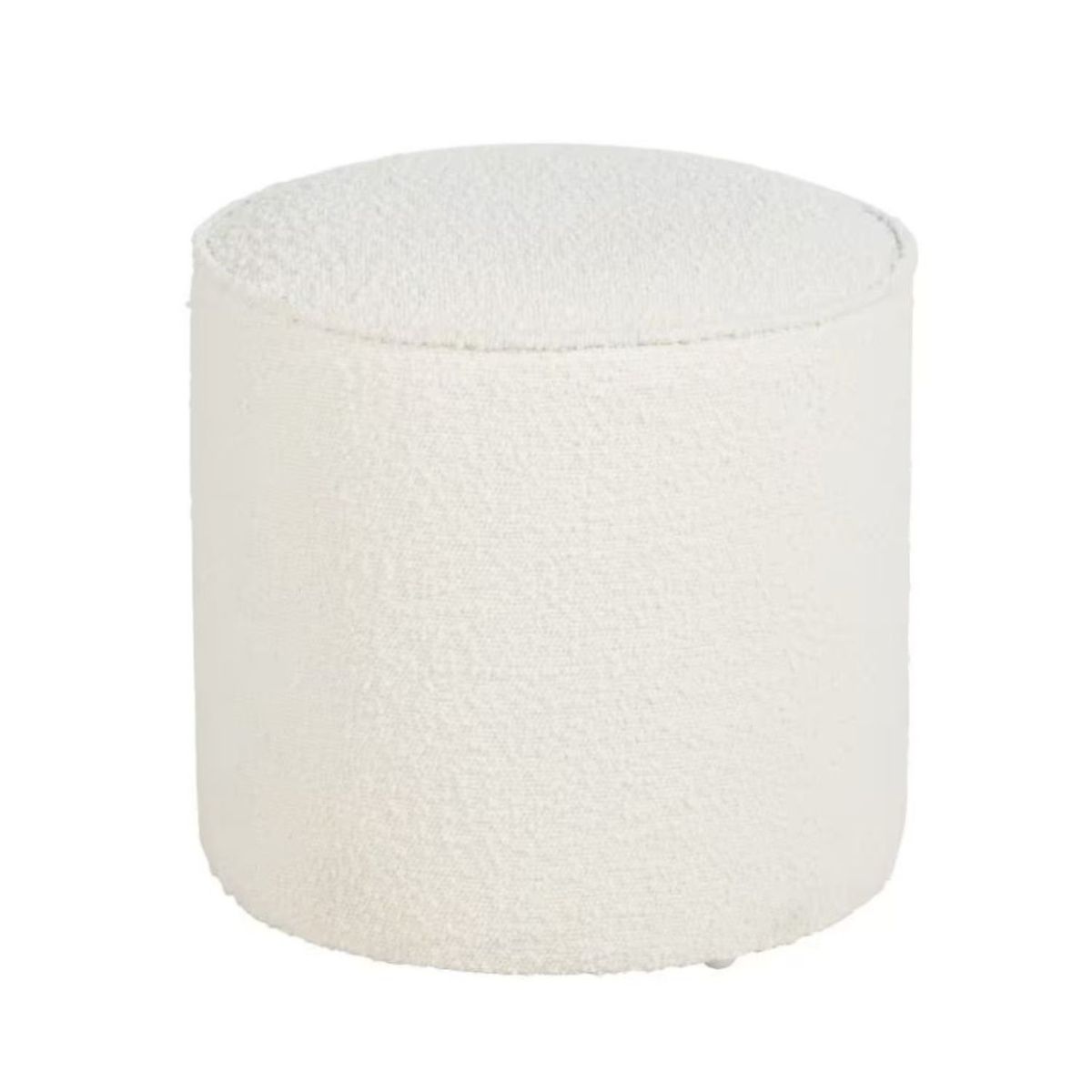 GENERICO - Puff Ovalado Otomano Carnero Noah Blanco Decoban Hogar