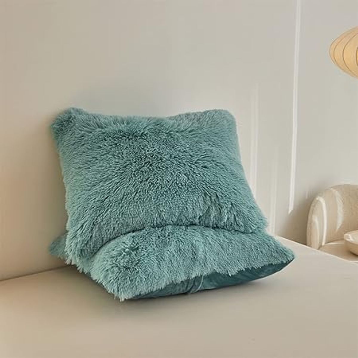 GENERICO - EDREDÓN PIEL DE OSO 2 FUNDAS DE ALMOHADA QUEEN CEMENTO