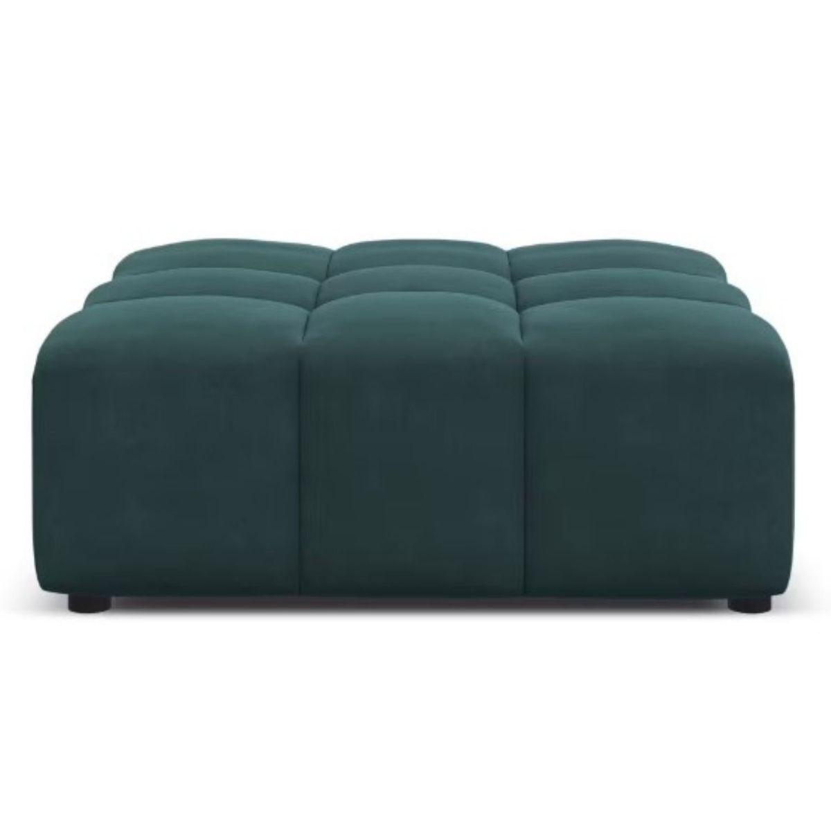 GENERICO - Puff Cuadrado Terciopelo Dylan Verde Decoban Hogar