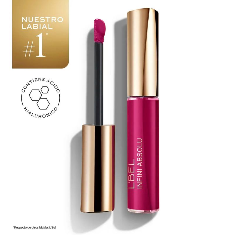 LBEL - Labial Líquido RASPBERRY Infini Absolu No Transfer Ácido Hialurónico