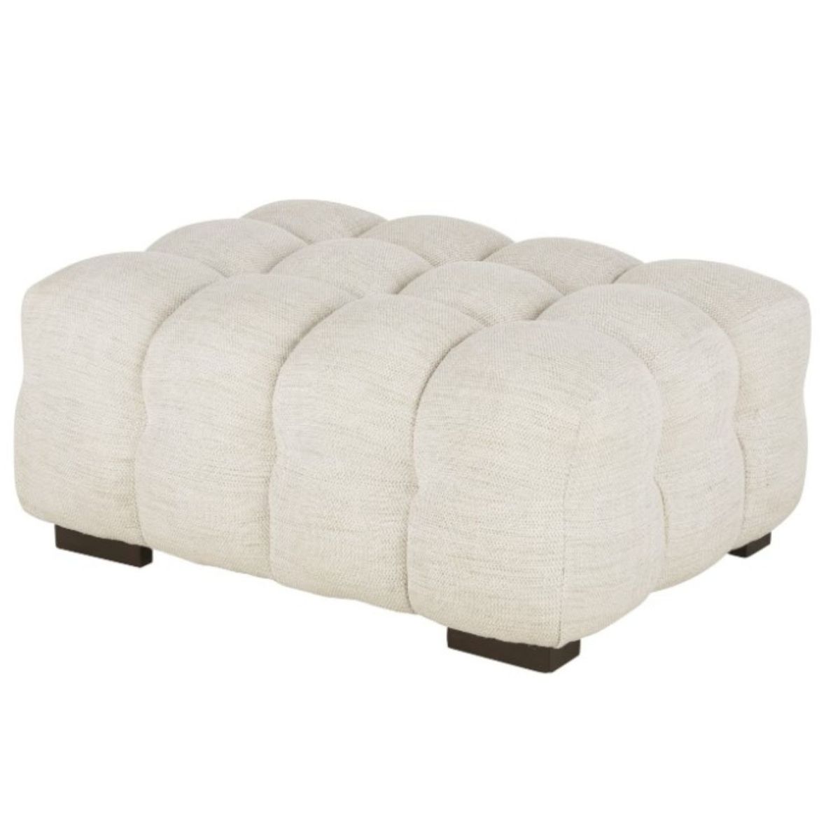 GENERICO - Puff Cuadrado Otomano Maria Beige Decoban Hogar