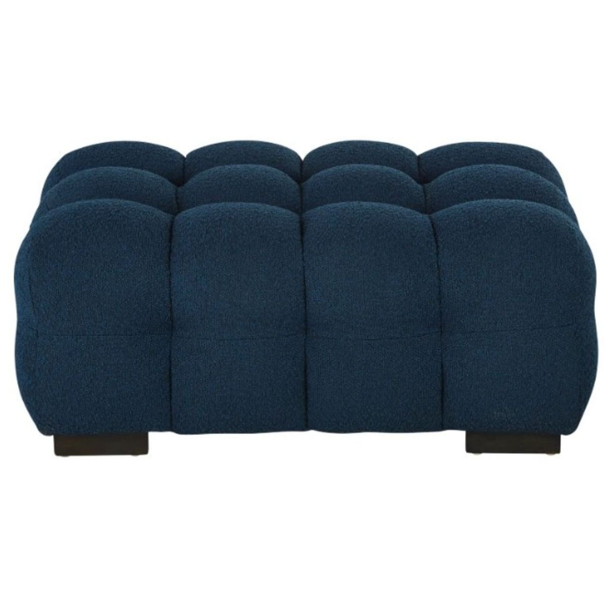 GENERICO - Puff Cuadrado Otomano Maria Azul Decoban Hogar