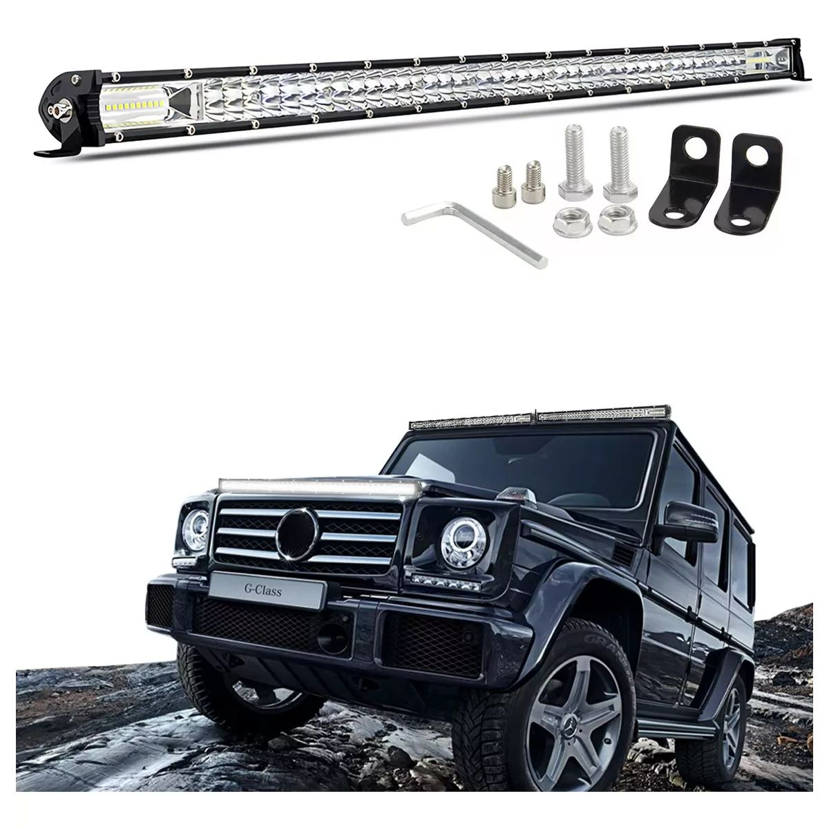 GENERICO - Barra Slim 60 Led 180w 50cm Blanco