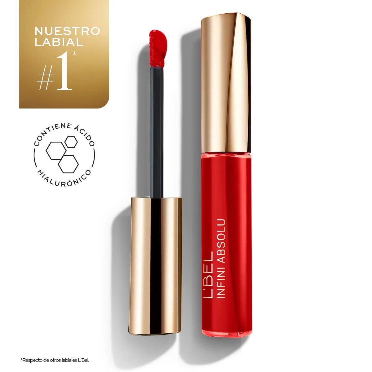 LBEL - Labial Líquido Cherry Fondant Infini Absolu No Transfer Ácido Hialurónico