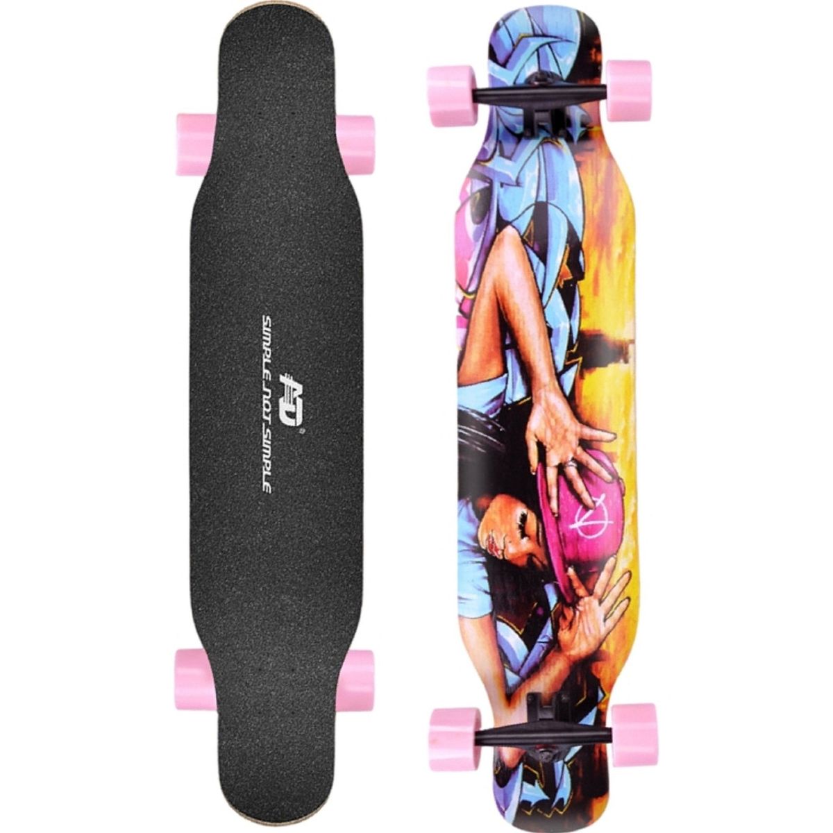 AD - Skate Longboard 42-inch Dancing Cruising Downhill - Girl