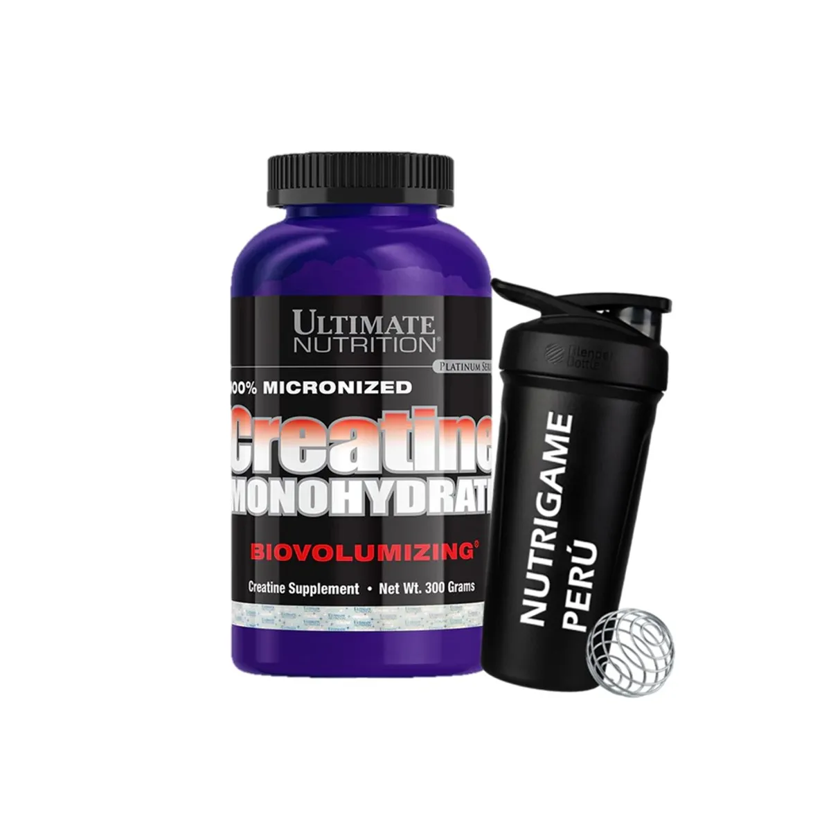 ULTIMATE NUTRITION - Creatina Ultimate Nutrition 300Gr Micronizada + Shaker 600Ml
