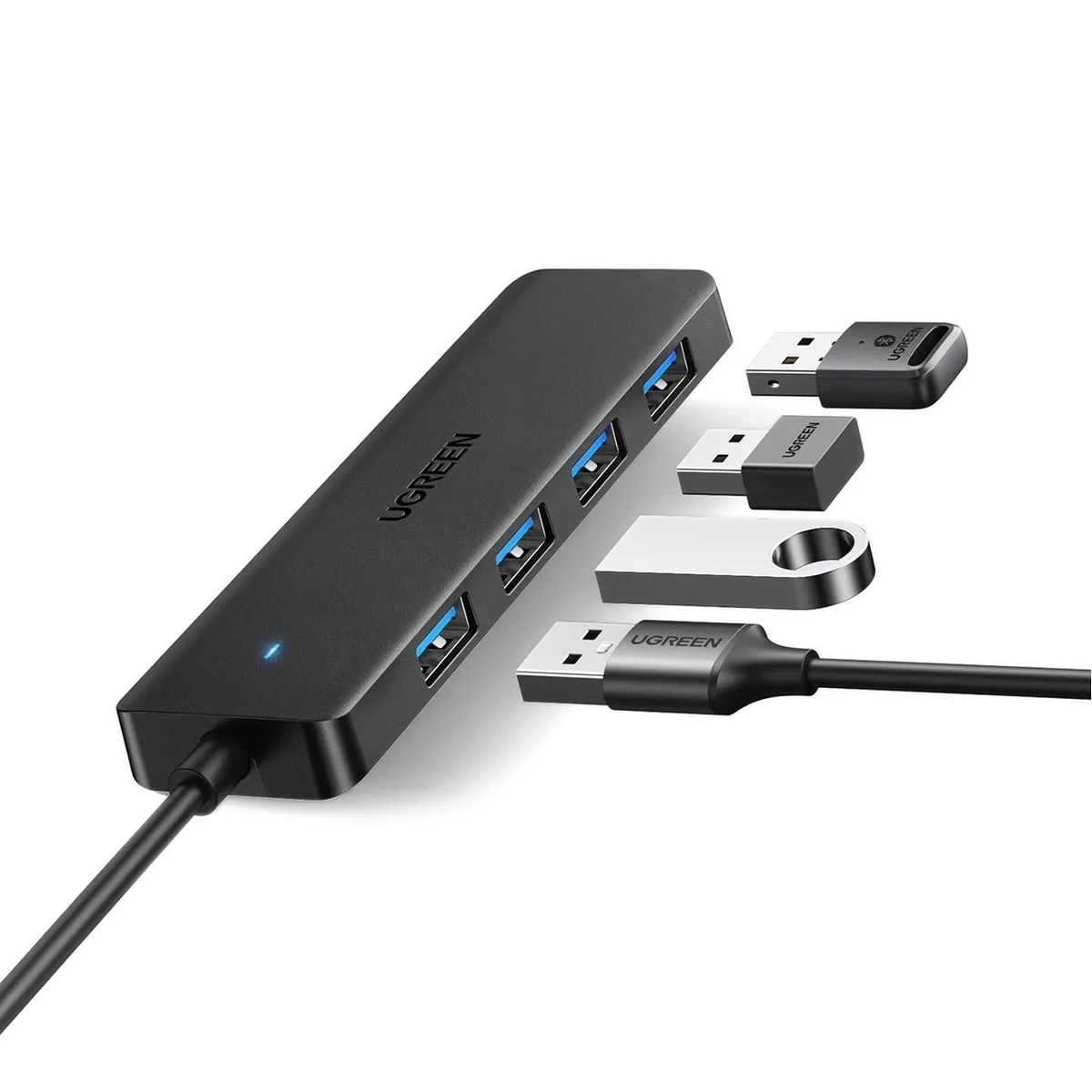 UGREEN - Hub de 4 Puertos USB 3.0 Ugreen Adaptador 5Gbps Portable CM219 - 25851