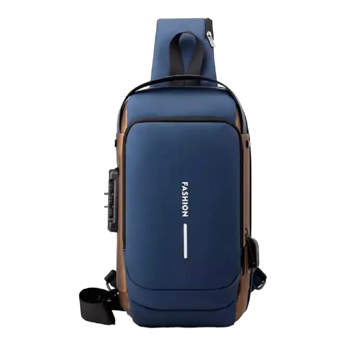 GENERICO - MORRAL RIÑONERA ANTIRROBO CON CLAVE CARGA USB