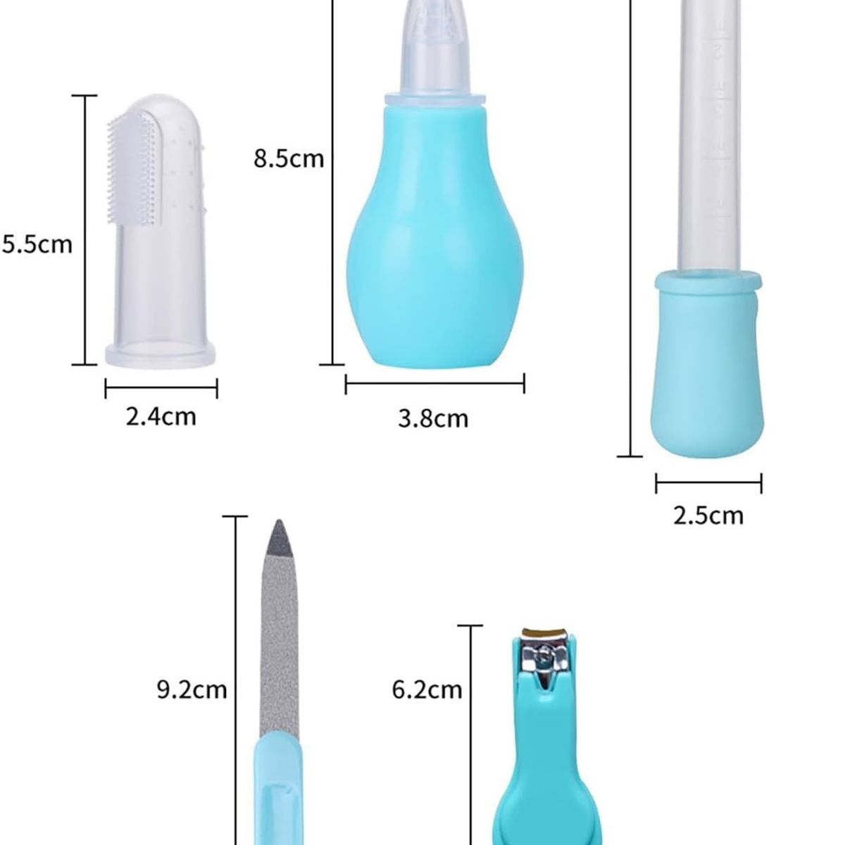 GENERICO - Kit de Cuidado para Bebes de 10 Piezas Rosado