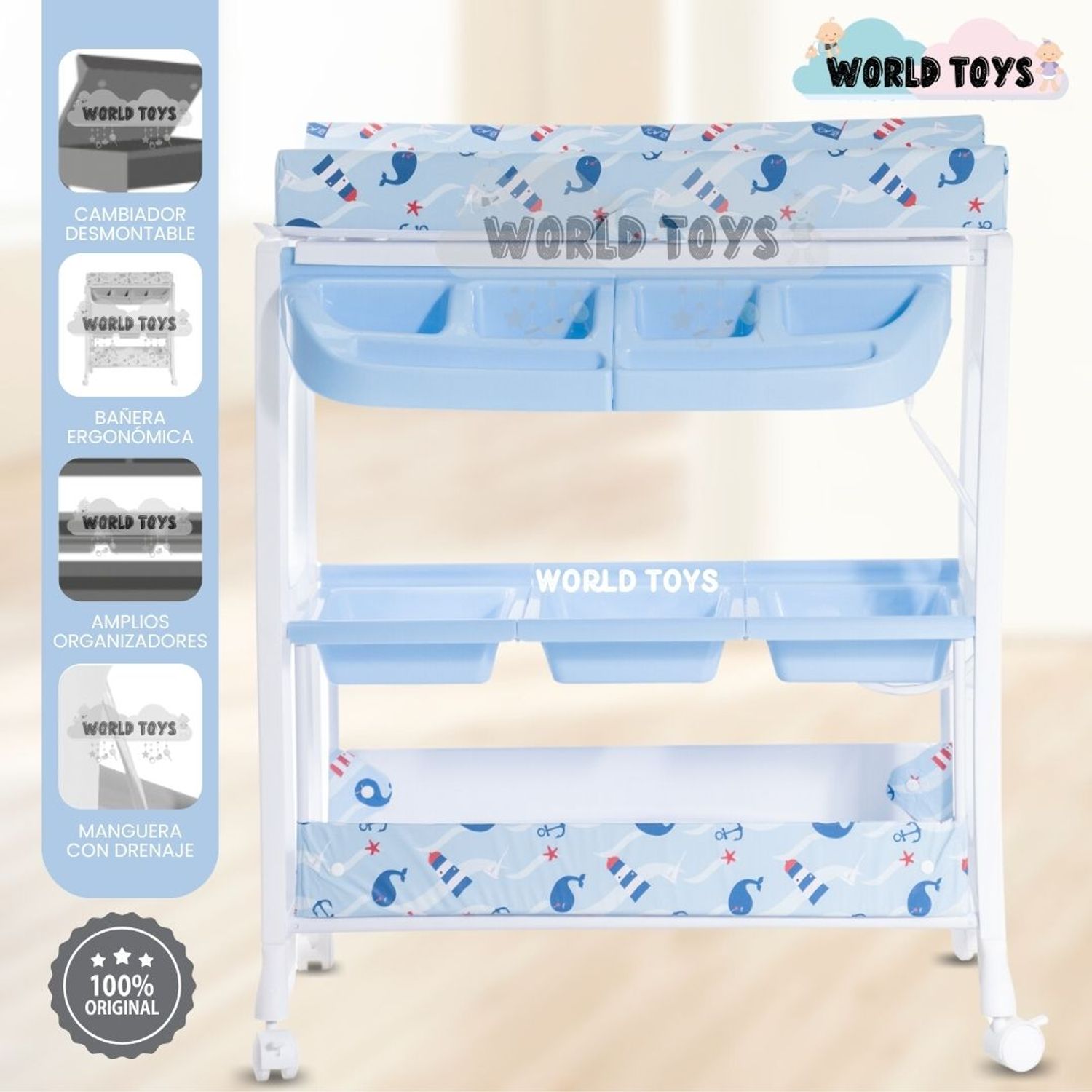 Bañera Cambiador «NAMI» Edición Limitada Blue GENERICO