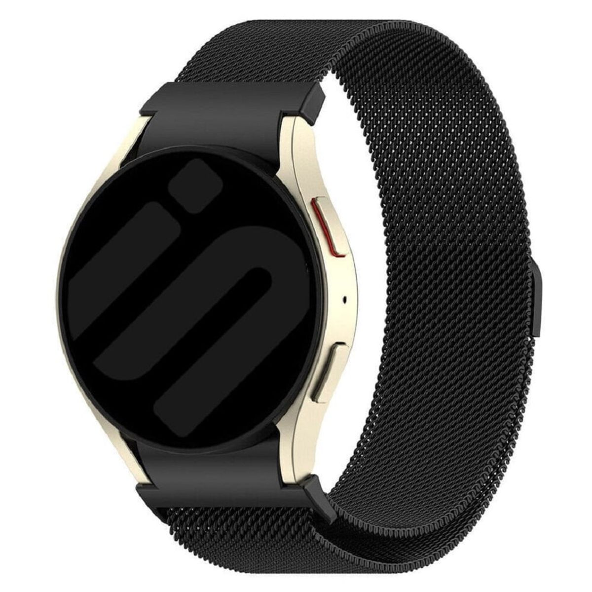 GENERICO - CORREA IMANTADA ACERO INOX PARA SAMSUNG WATCH 4-5-5PRO-6  NEGRO