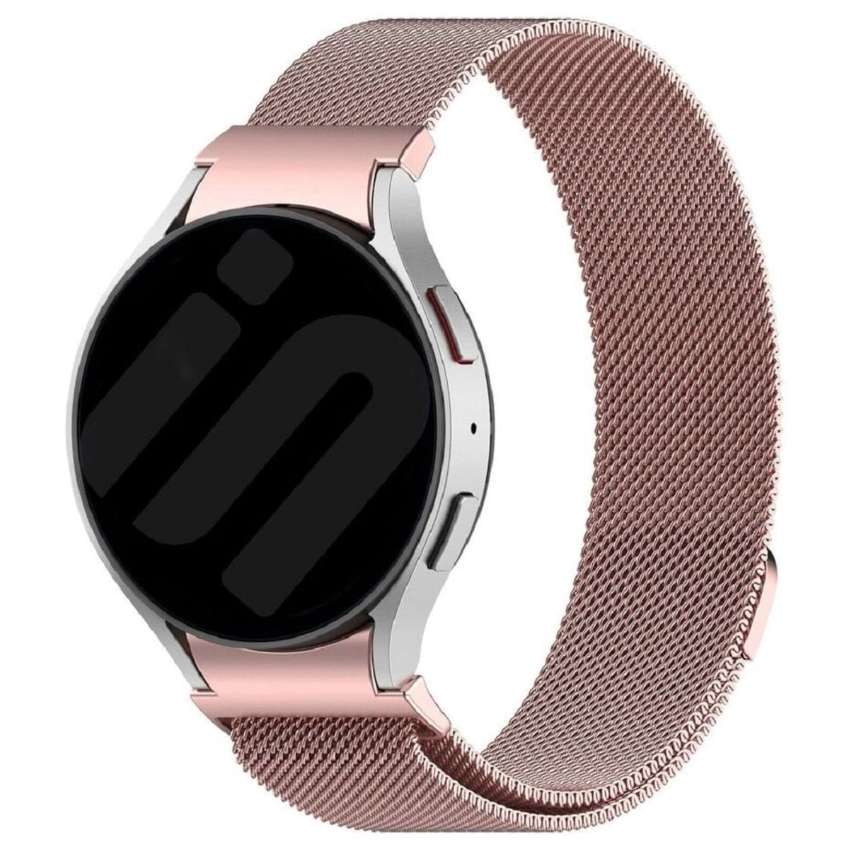 GENERICO - CORREA IMANTADA ACERO INOX PARA SAMSUNG WATCH 4-5-5PRO-6  ROSA ROSE