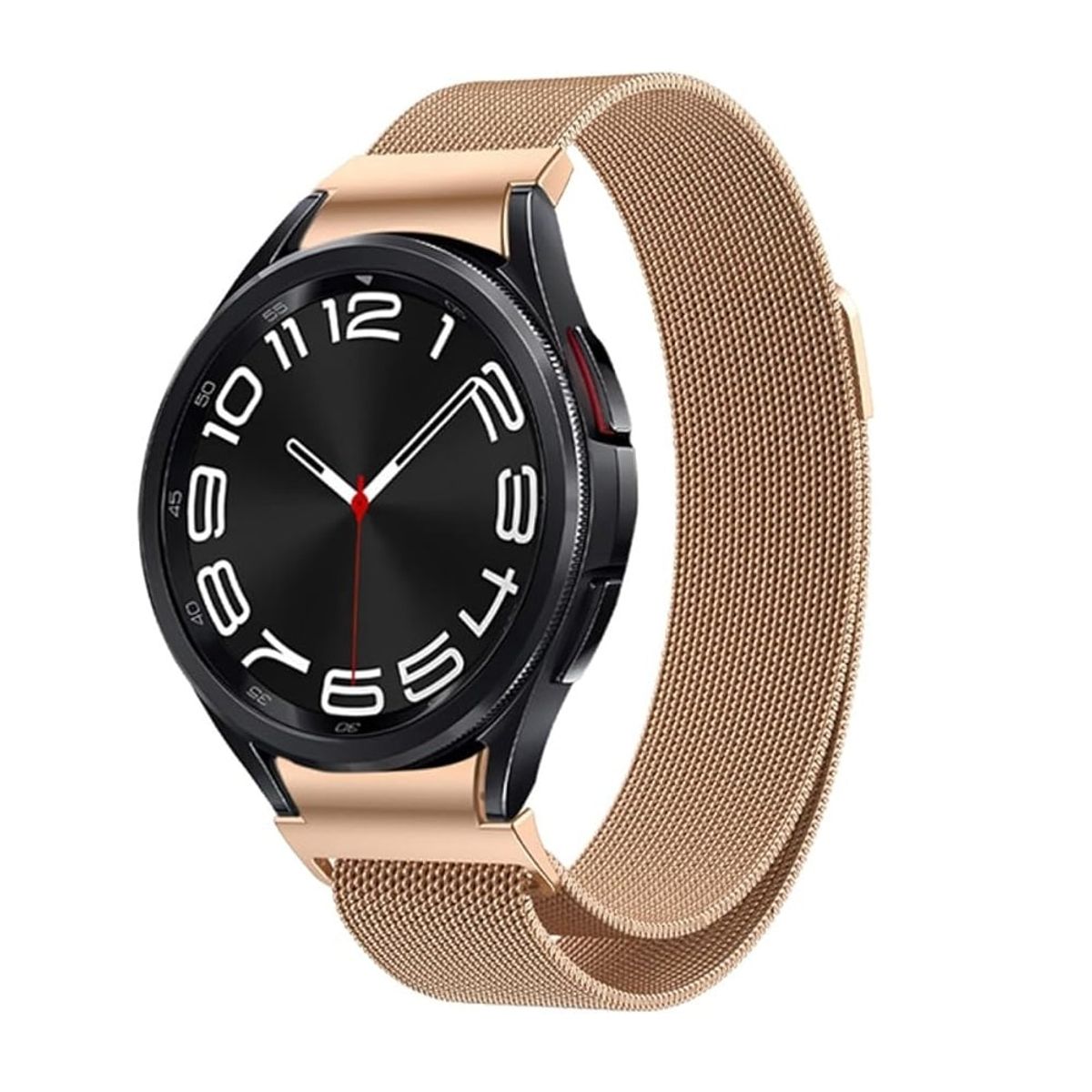 GENERICO - CORREA IMANTADA ACERO INOX PARA SAMSUNG WATCH 4-5-5PRO-6  ROSA GOLD