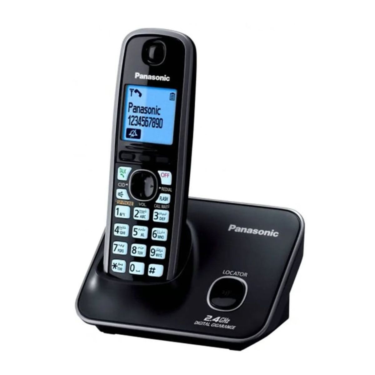 PANASONIC - TELÉFONO FIJO PANASONIC INALÁMBRICO NEGRO KX-TG3711LCB
