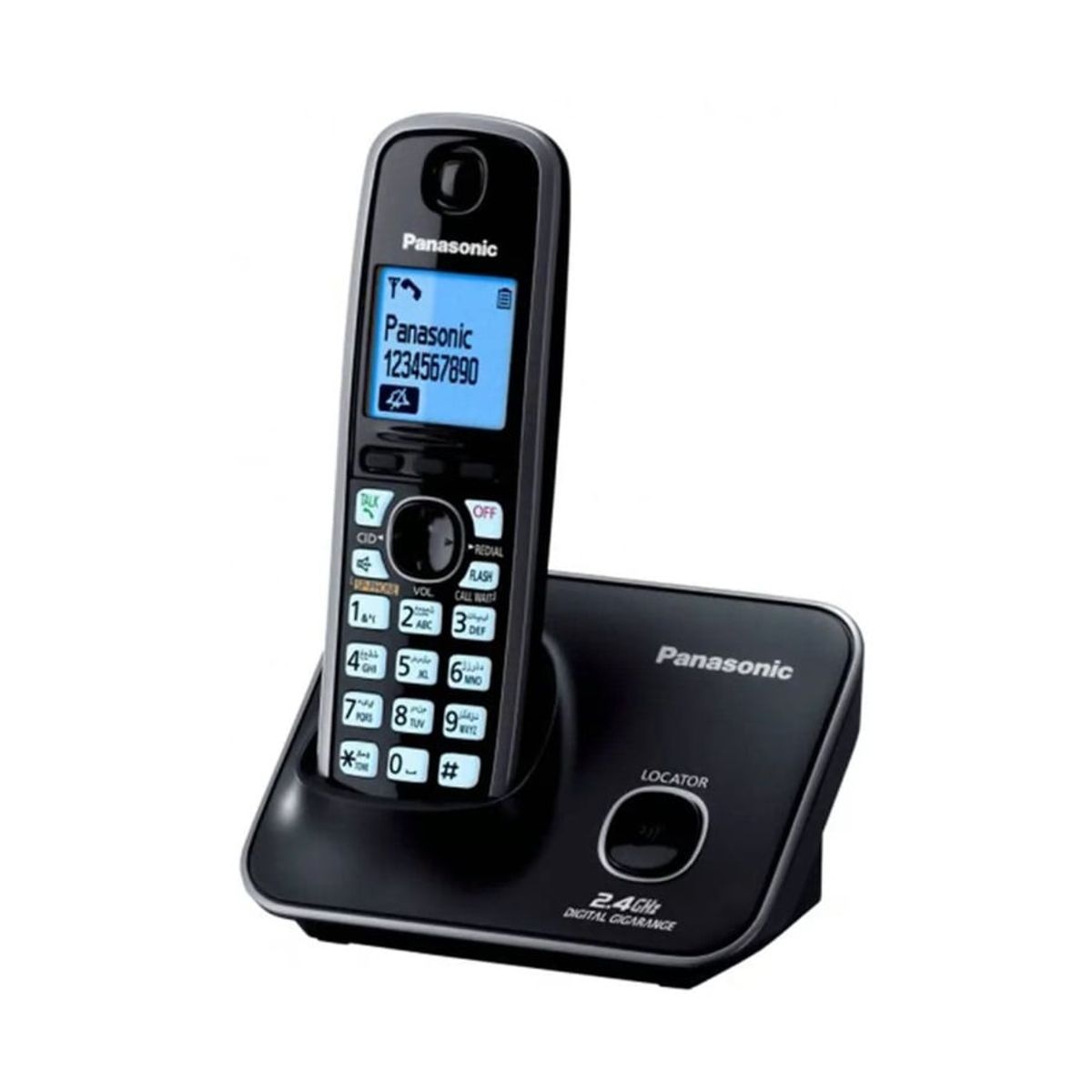 PANASONIC - TELÉFONO FIJO PANASONIC INALÁMBRICO NEGRO KX-TG3711LCB