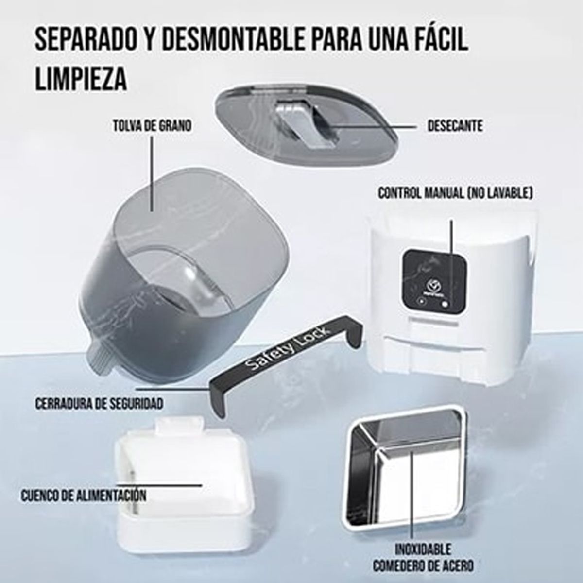 TECH CARE - Comedero Inteligente Para Mascotas Con Cámara