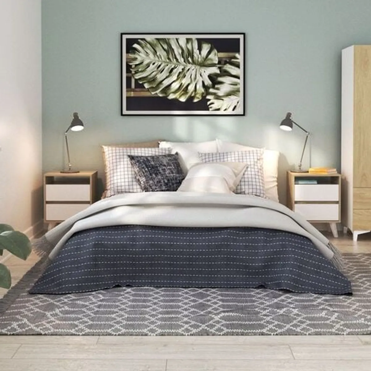 73 EXPERIENCE - Velador Dubal Blanco y Nogal 73 Experience