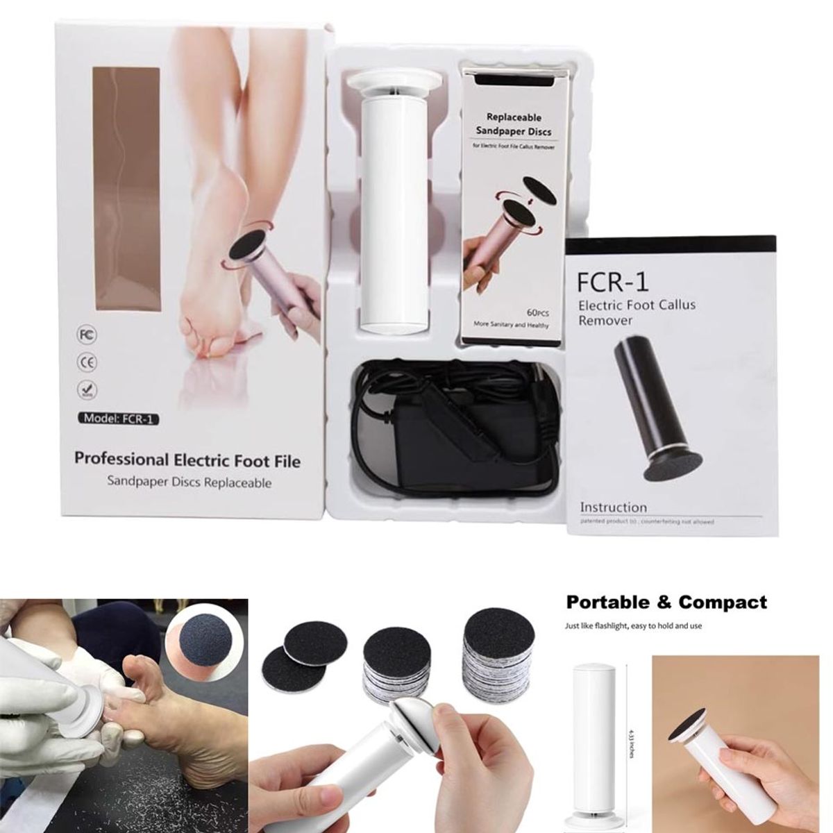 GENERICO - Removedor eléctrico de callos de pies