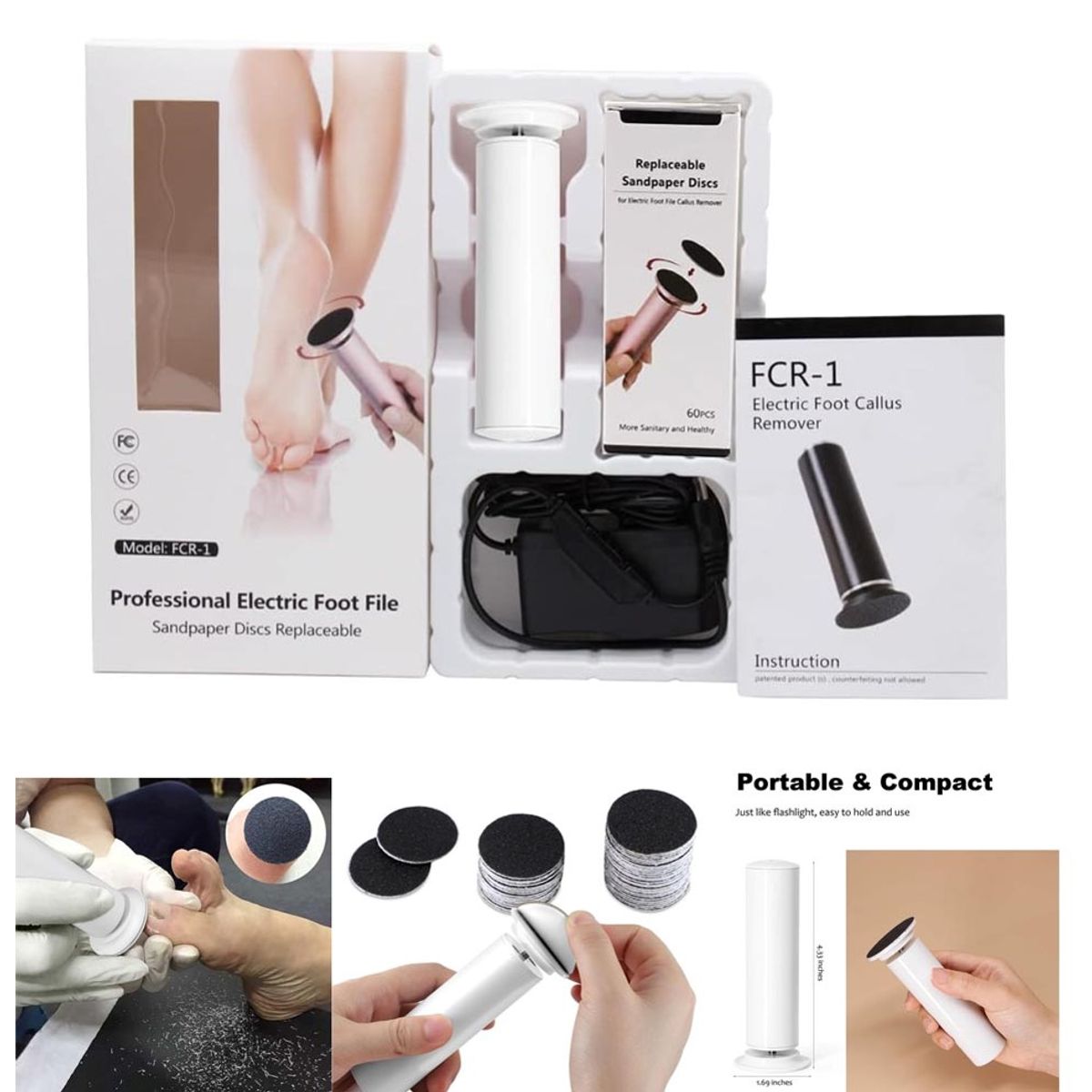 GENERICO - Removedor eléctrico de callos de pies