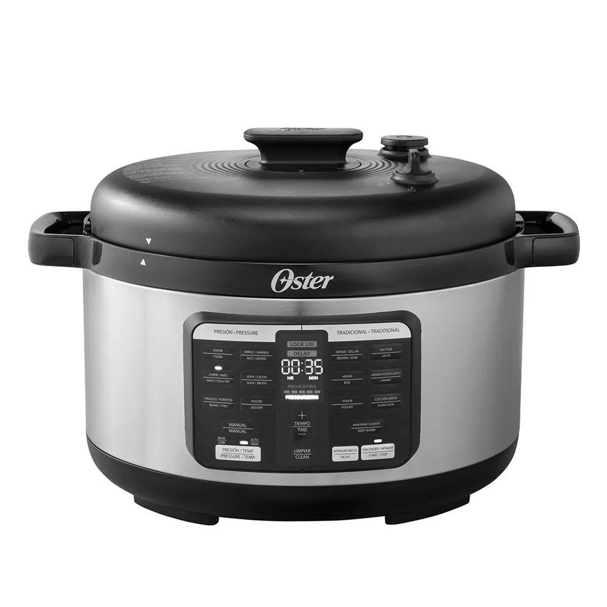 OSTER - Multi Olla Ovalada Oster 15 Funciones CKSTPCECOV57 Acero 1000 watts