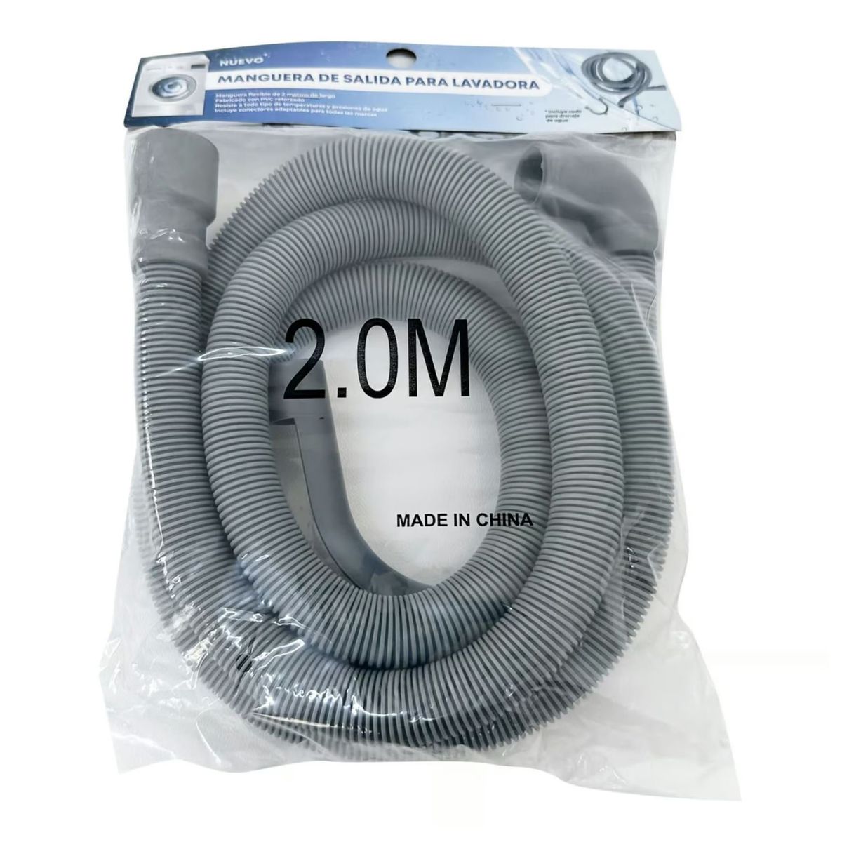 GENERICO - Manguera de Desagüe para Lavadora 2 Metros