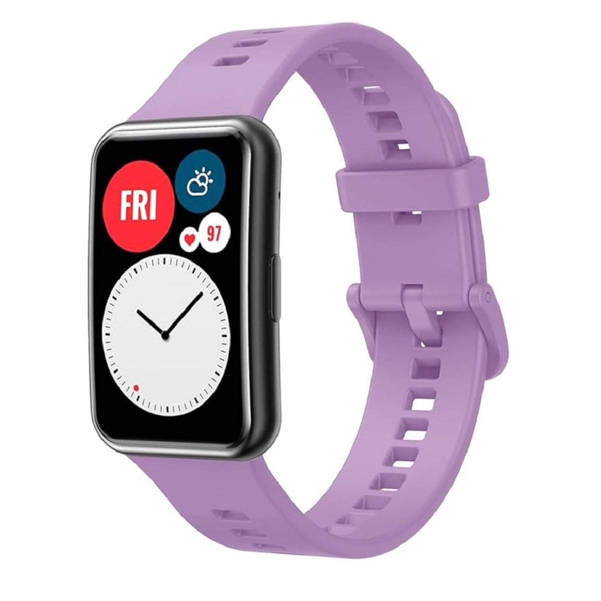 GENERICO - CORREA SILICONA PARA HUAWEI WATCH FIT - LILA