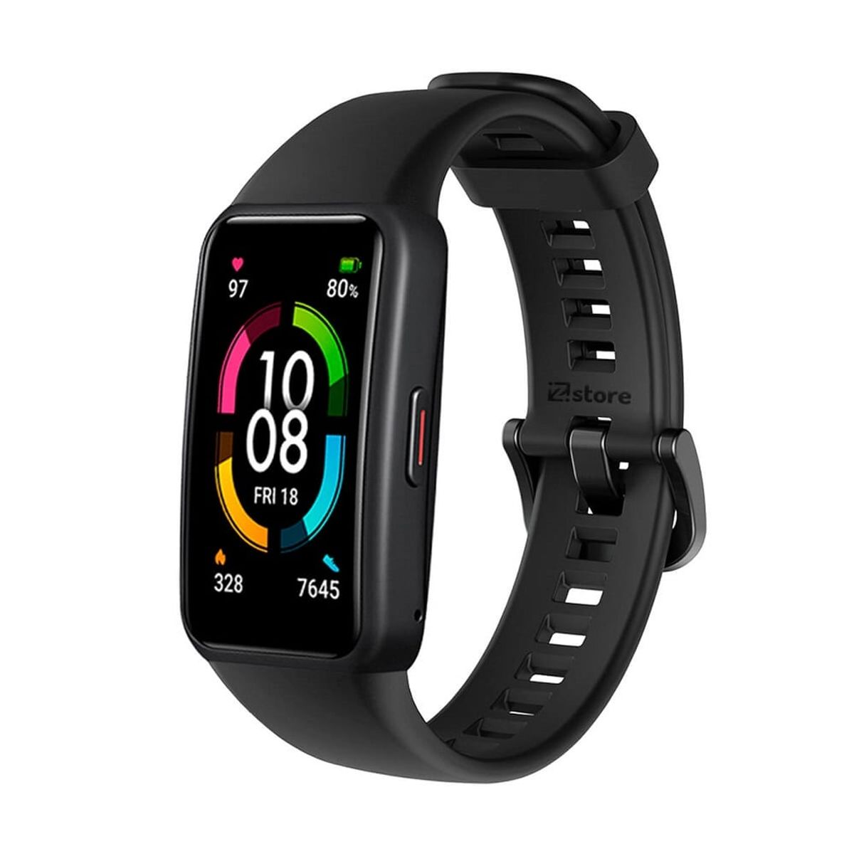 GENERICO - CORREA SILICONA PARA HUAWEI BAND 6 - NEGRO