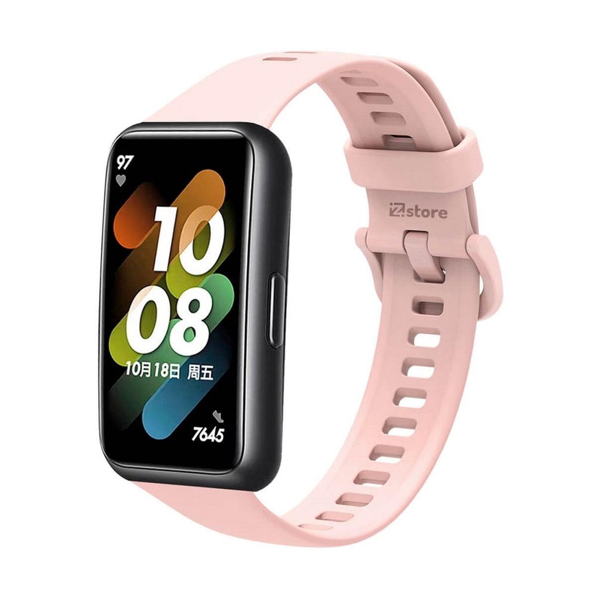 GENERICO - CORREA SILICONA PARA HUAWEI BAND 7 - ROSA