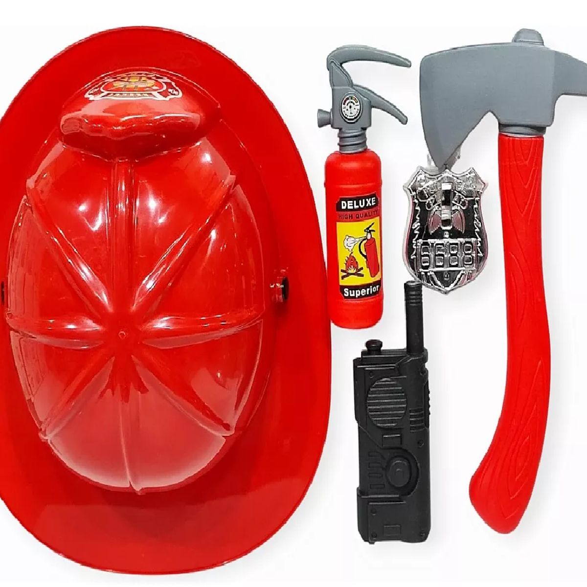 GENERICO - kit Herramientas de Juguete Bombero para Niiños 5 piezas