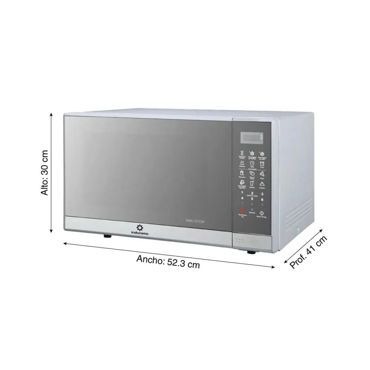 INDURAMA - Horno Microondas 32L Indurama MWI-32TCRP Silver