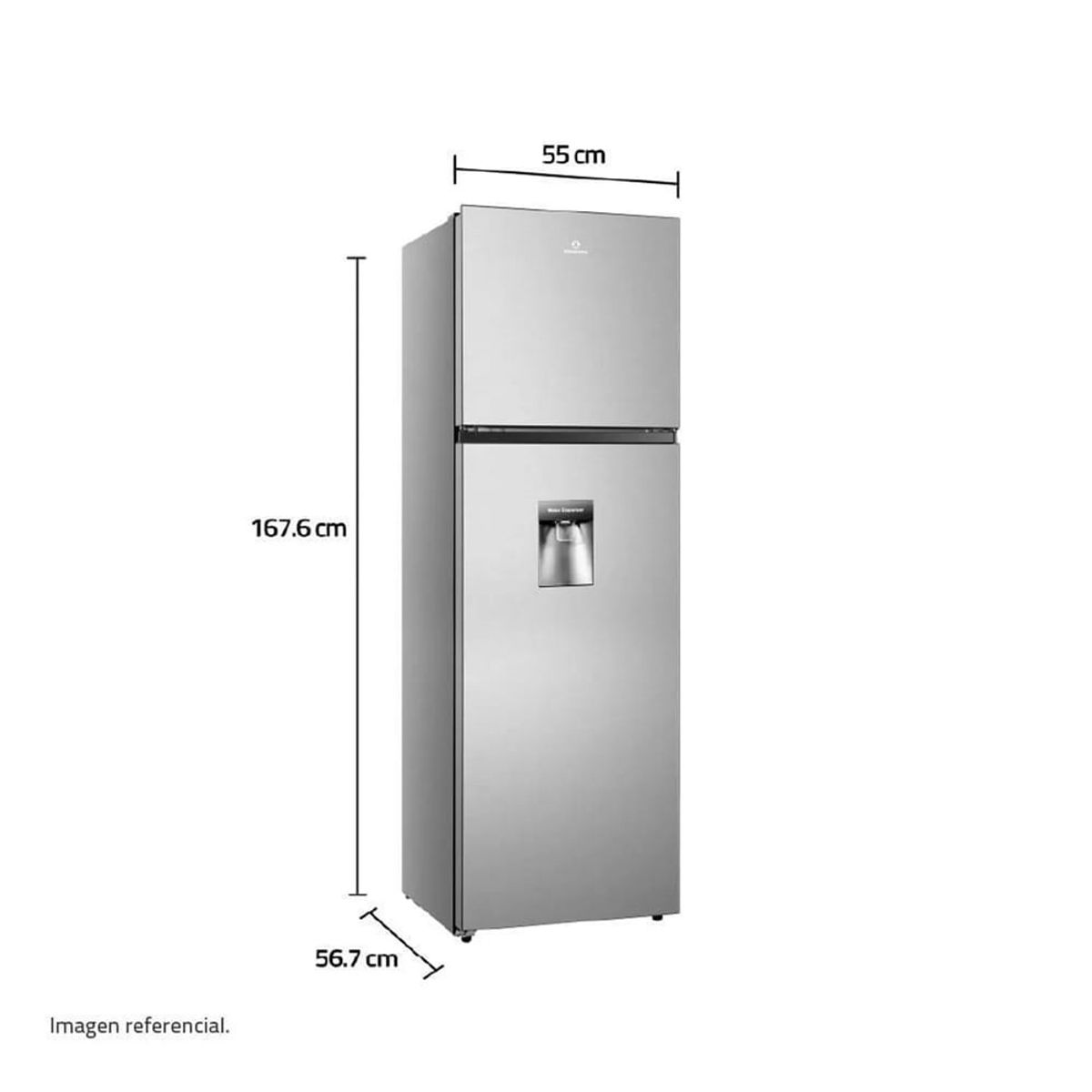 INDURAMA - Refrigeradora Indurama 248 Litros Top Mount RI389