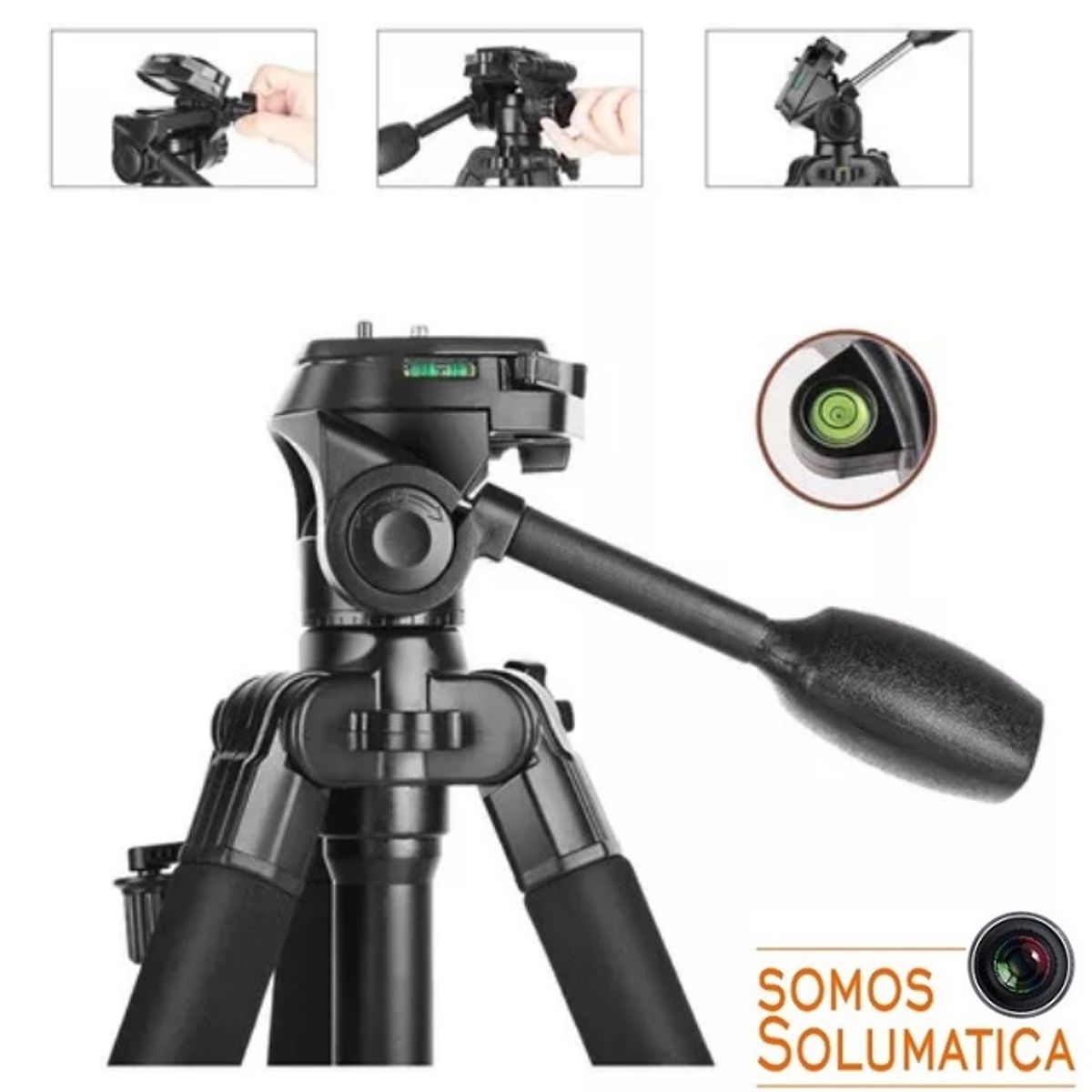 GENERICO - Tripode Camaras y Celulares - Marca Gaucho - Profesional