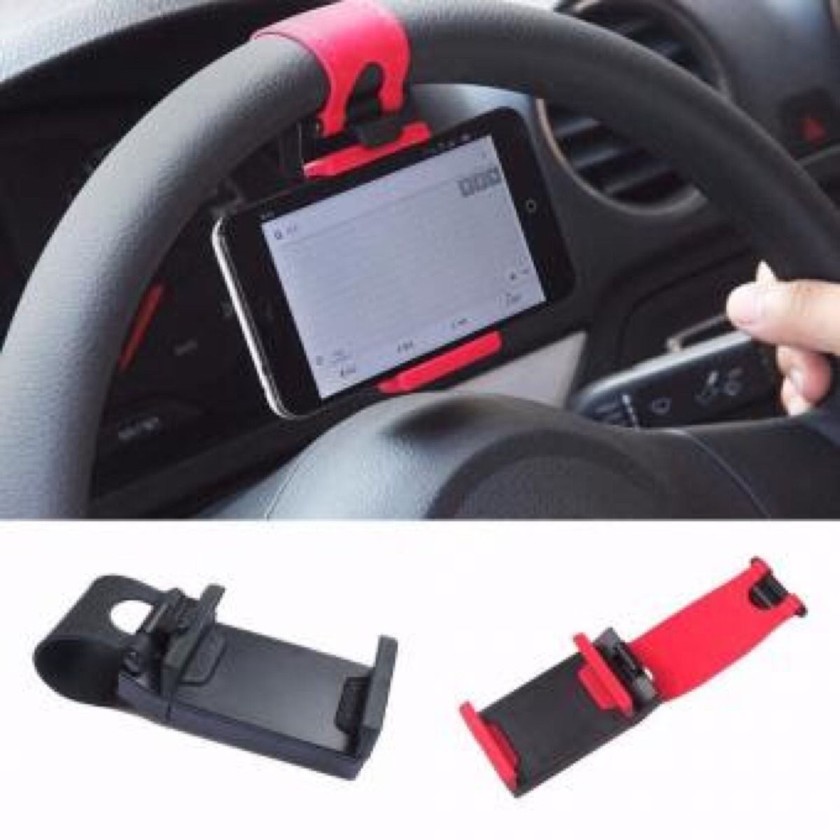 GENERICO - Sujetador Holder De Celular Para Timón De Auto -Colores surtido
