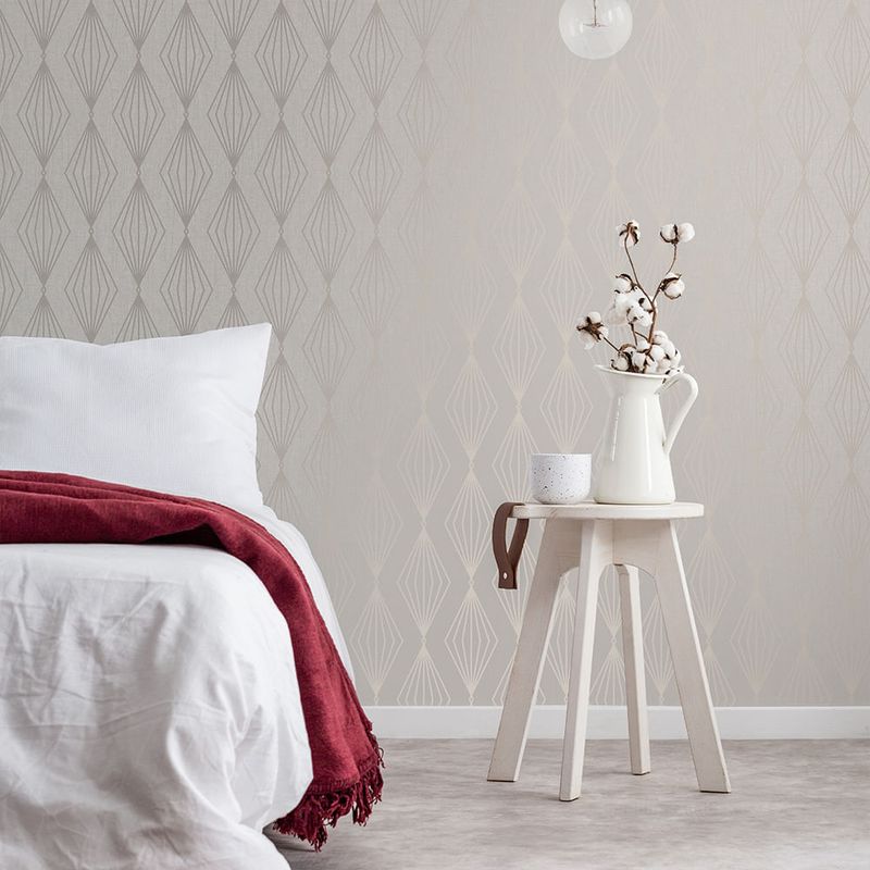 MULTITOP - Papel Tapiz Jewel Marquise Geo 052X10 Mts Pearl
