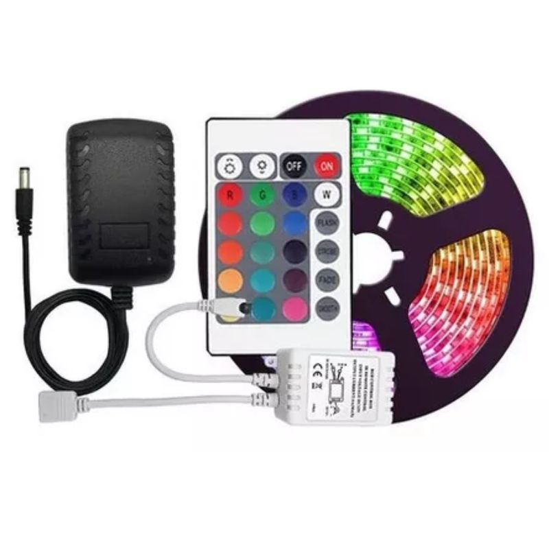 GENERICO - Cinta Luz Led RGB + Control Remoto 3 Metros Decora Tu Habitacion