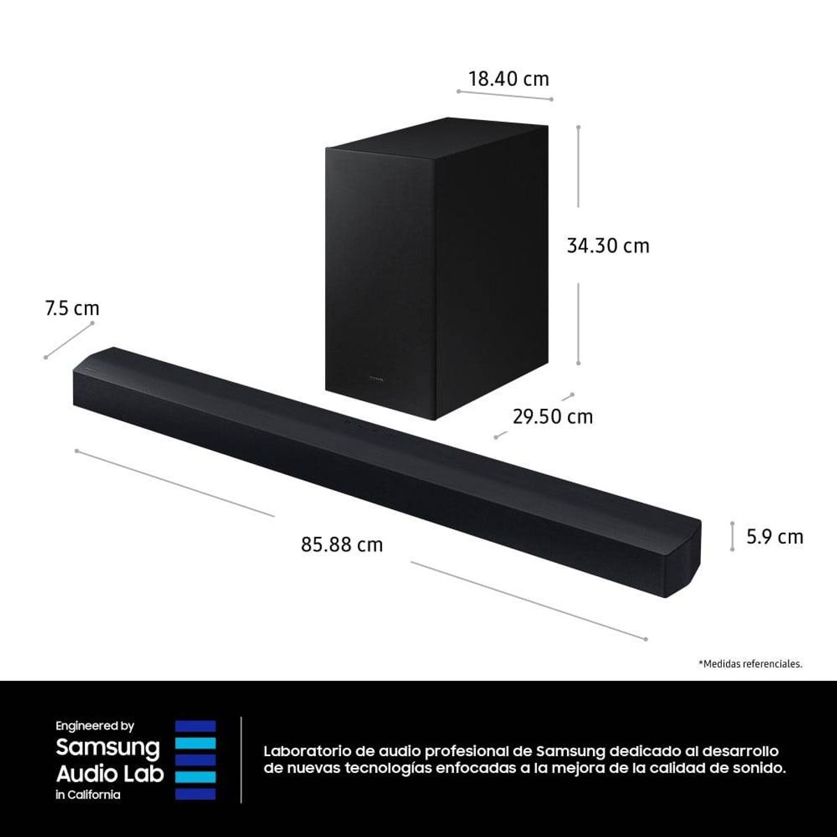 SAMSUNG - Soundbar Samsung Bluetooth 2.1 CH HW-B450/PE