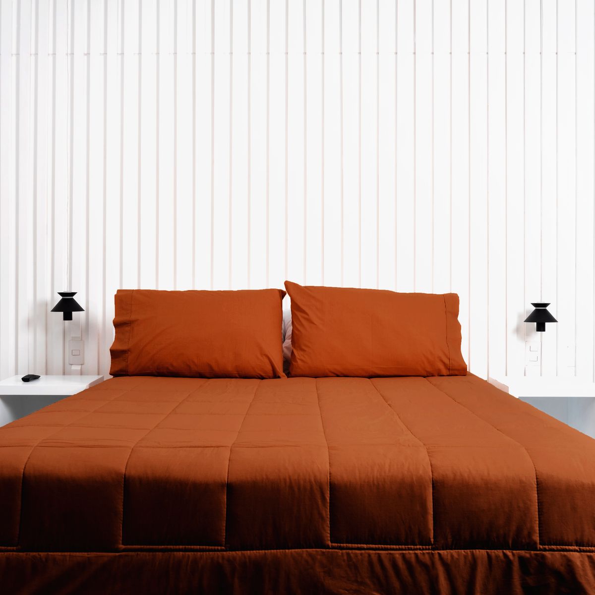 COBITEX HOME - Plumón hipoalergénico 1 plz ladrillo cobitex 100% algodón