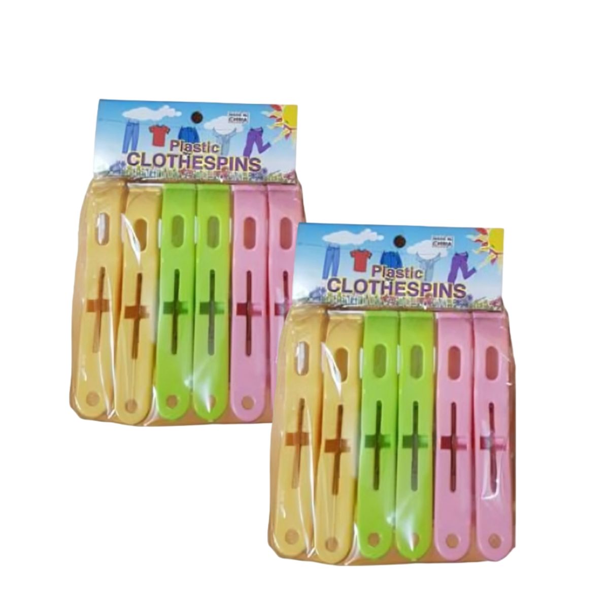 GENERICO - Pack de 12 ganchos  grandes organizadores para ropa