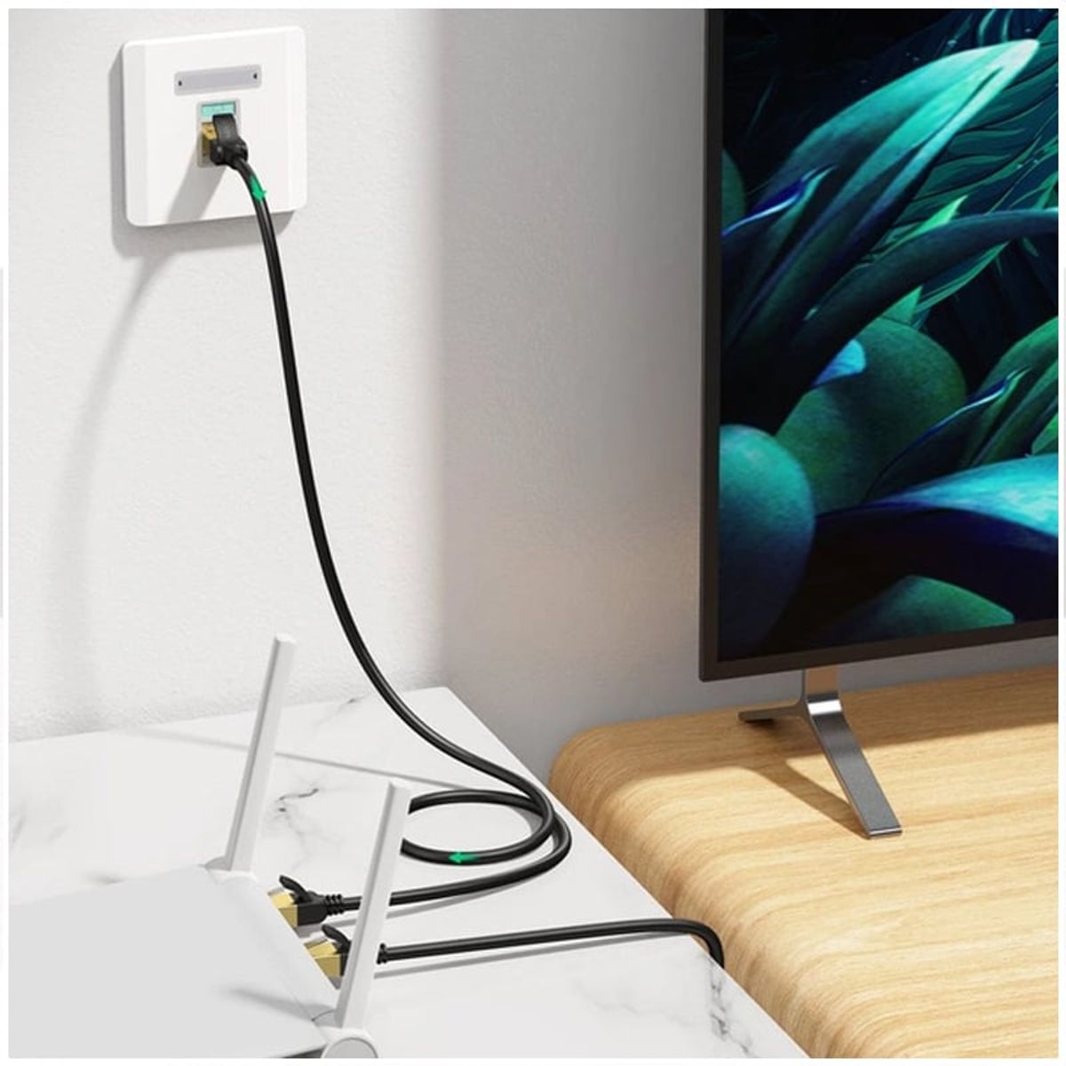 UGREEN - Cable de Red Cat 7 Ugreen Rj45 10Gbps 5 Metros PVC Patch Cord cobre